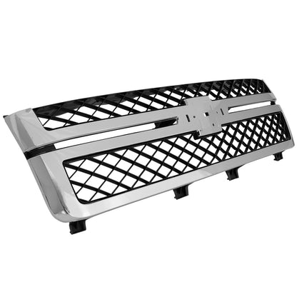 Grille Assembly for Silverado 2500 HD, 3500 HD (2011–2014) Black Chrome