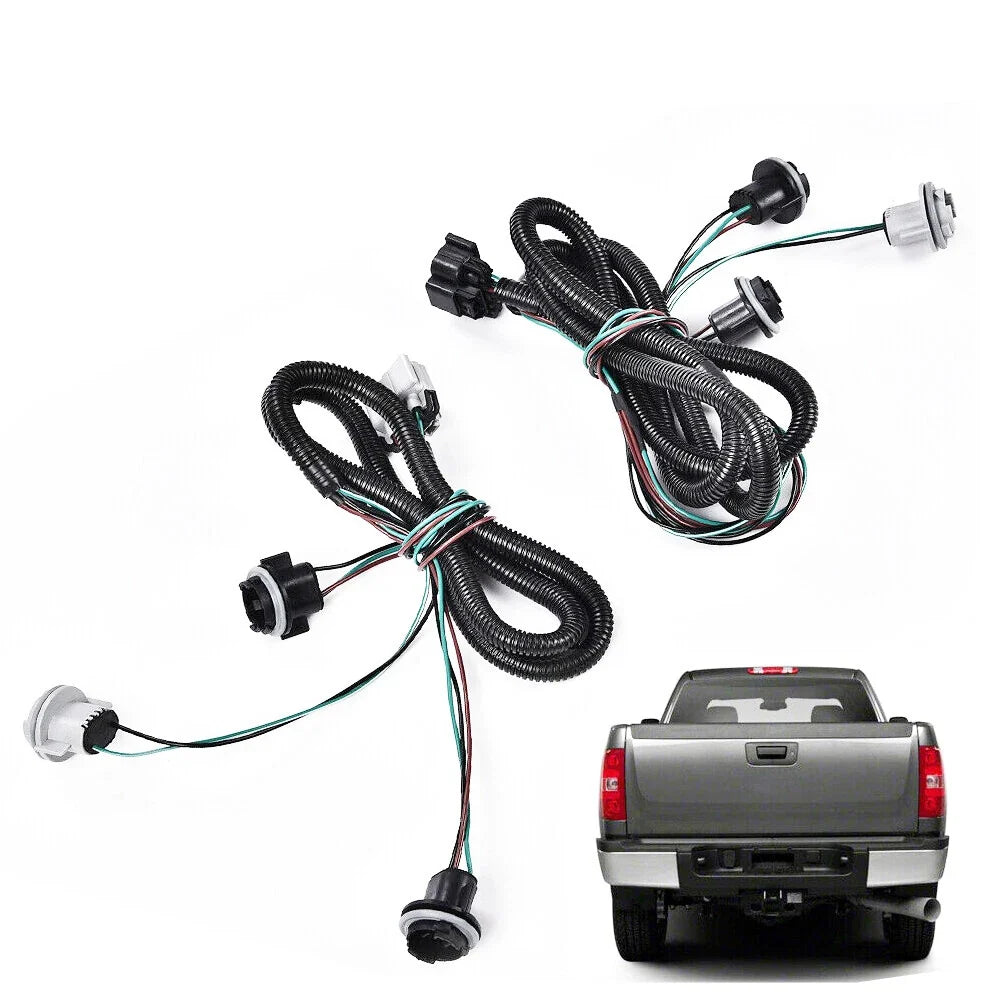 Rear Backup Light Bulb Wiring Harness for Chevy Silverado Pickup Truck