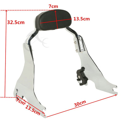 Passenger Back Rest Sissy Bar Short for Harley Sportster 1200 883 (2004–2024)