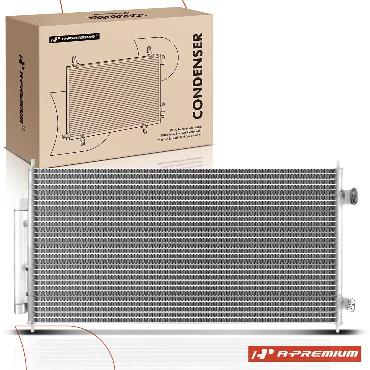 A/C Condenser with Receiver Drier for Nissan Sentra (2007–2012)