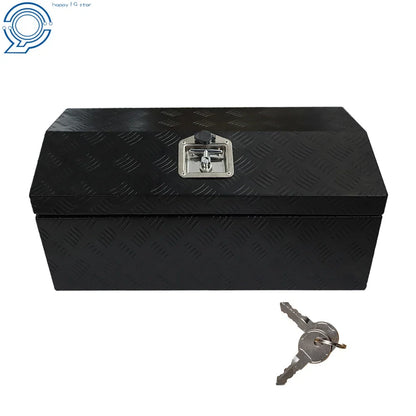 Black Aluminum Tool Box 30in for Pickup Trailer Garage (Lockable)