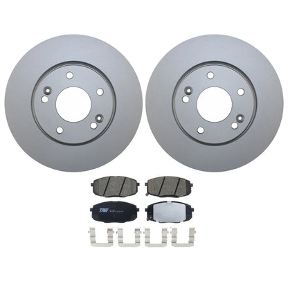 Front Brake Set: TRW Pro Ceramic Pads & 280mm Disc Rotors for Kia Soul