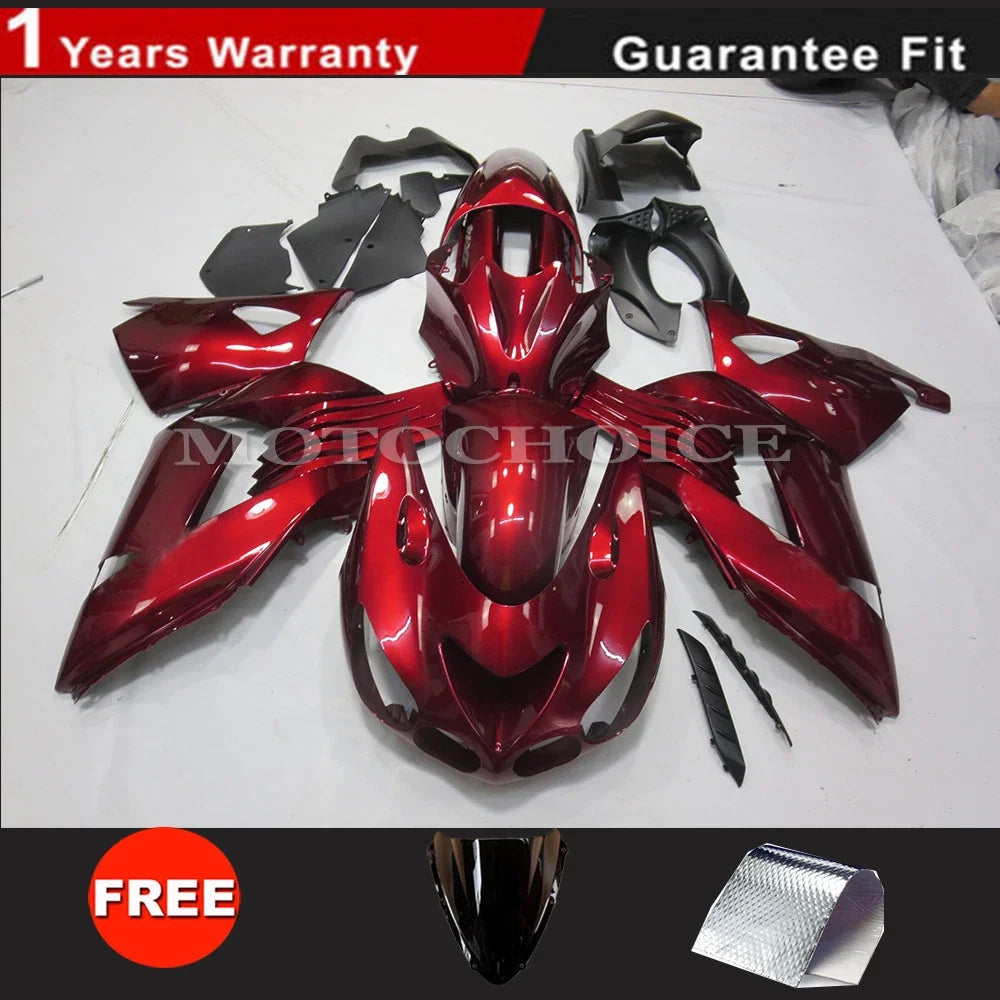 Fairing Kit for Kawasaki Ninja ZX14R (2006–2011) Red UV Coat