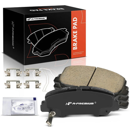 Set of 4 Front Side Ceramic Brake Pads for Honda Civic (2017–2020)