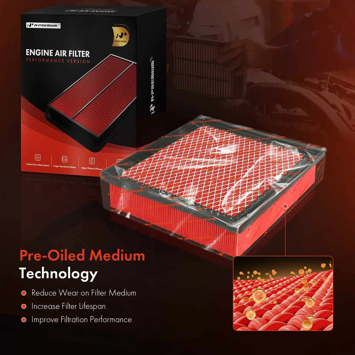 Performance Air Filter 2X for Camry Tacoma by Toyota