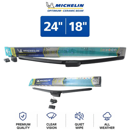 Ceramic Beam Wiper Blades 24"/18" Set of 2 for 2014-2015 IS250