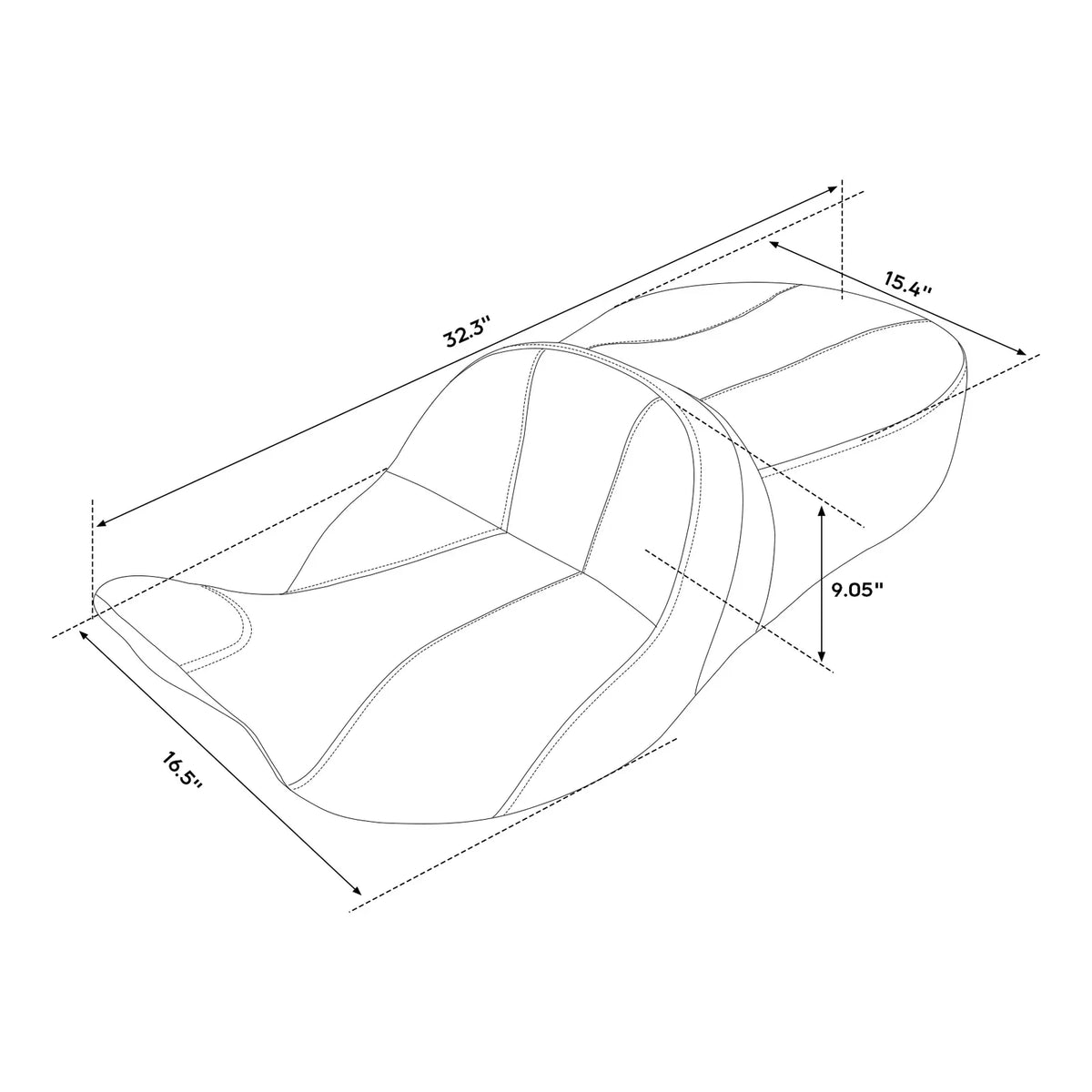 Passenger and Driver Seat for Harley Street Glide Touring 2009-2023