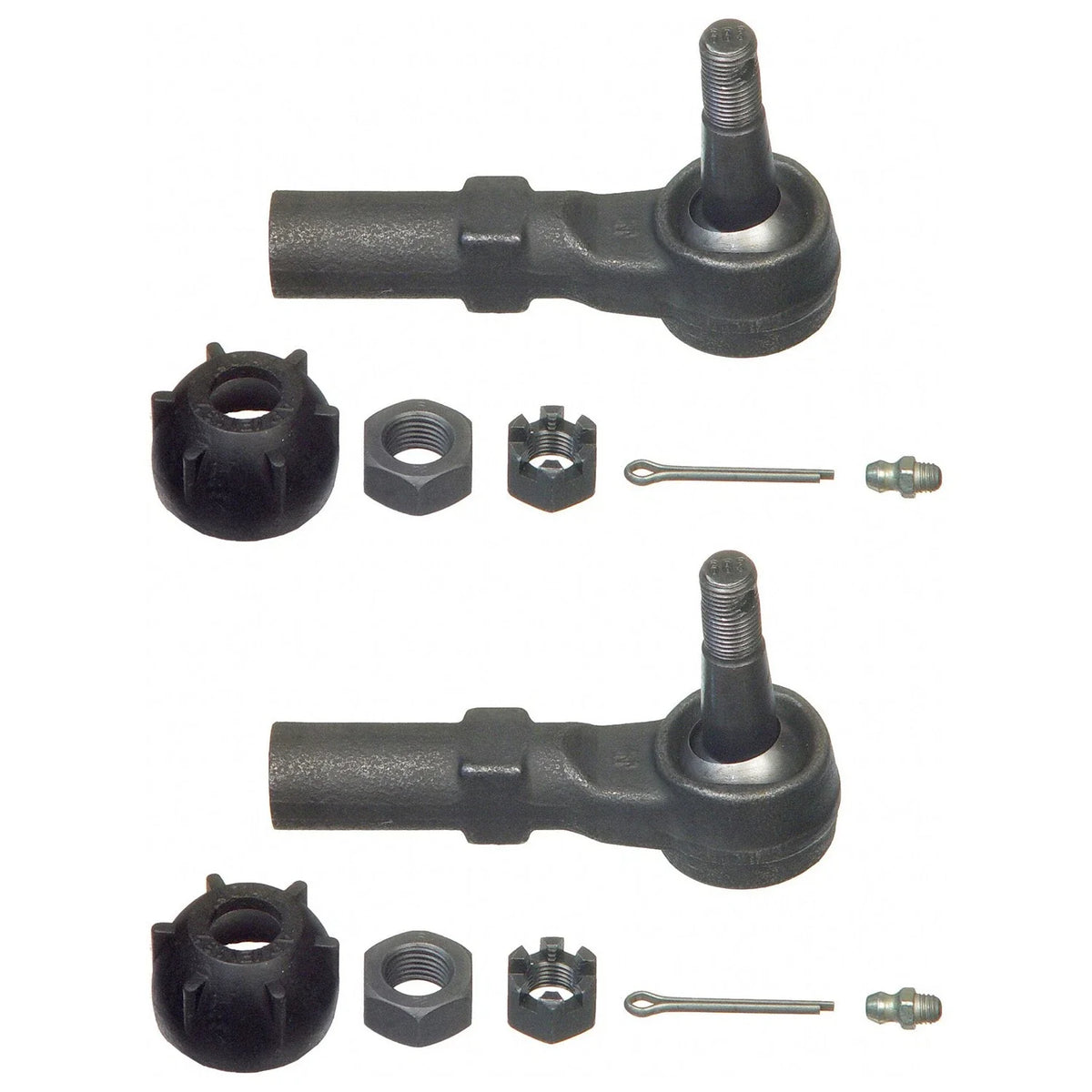 2X Moog Front Outer Steering Tie Rod Ends for Ford Probe 626 MX-6 Protege (1993–1998)