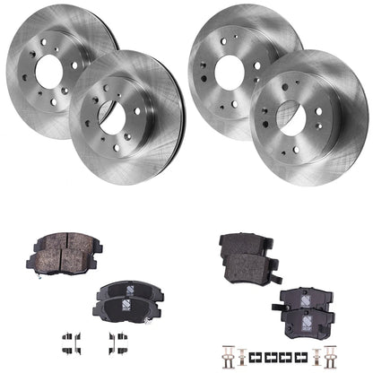 Brake Disc and Pad Kit for Honda Accord (1998–2002) Ceramic Pads