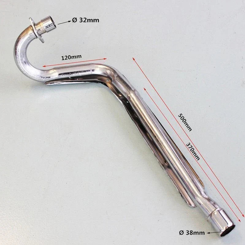 Performance Big Bore 38mm Exhaust Pipe for 70-125 cc Atomik PIT PRO