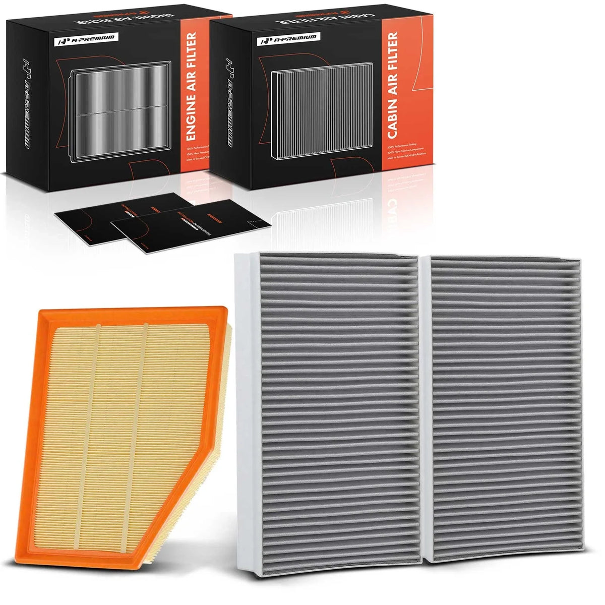 Engine & Active Carbon Cabin Air Filter for BMW 525i 528i 530i (2006–2010)