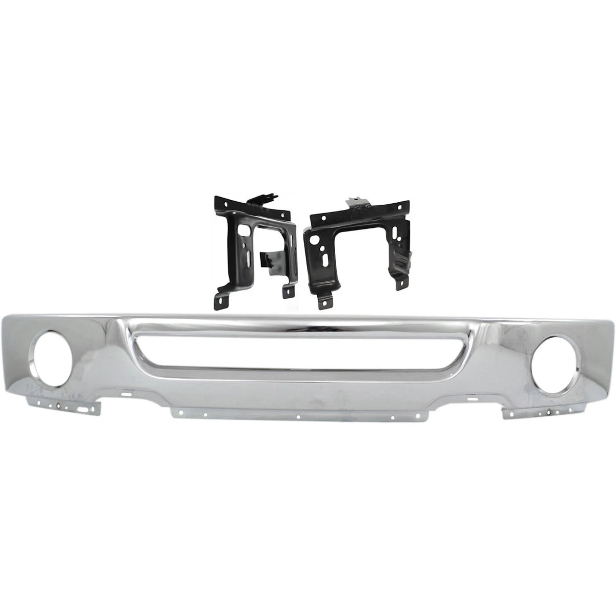 Bumper and Brackets Kit for Ford F-150, Lincoln Mark LT (2006–2008) Chrome