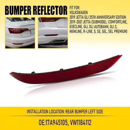 Rear Left Reflector Light for VW Jetta (2019–2021)