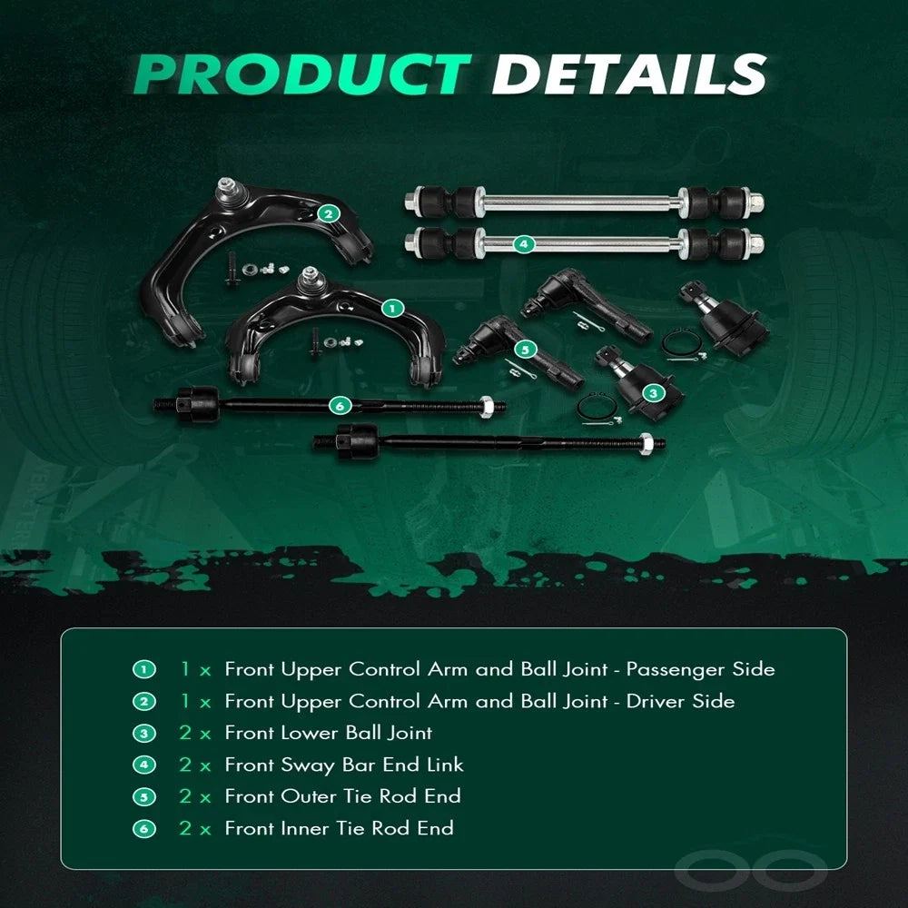 Front Upper Control Arms and Ball Joints for Explorer 2006-2010