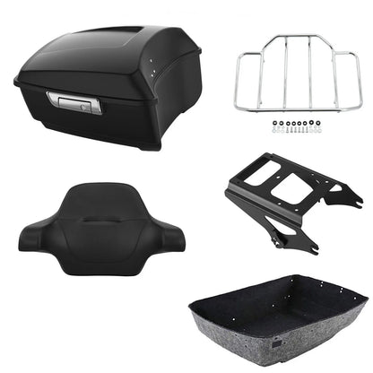 Luggage Pad Rack for Harley Touring (2009-2013) - Matte Black