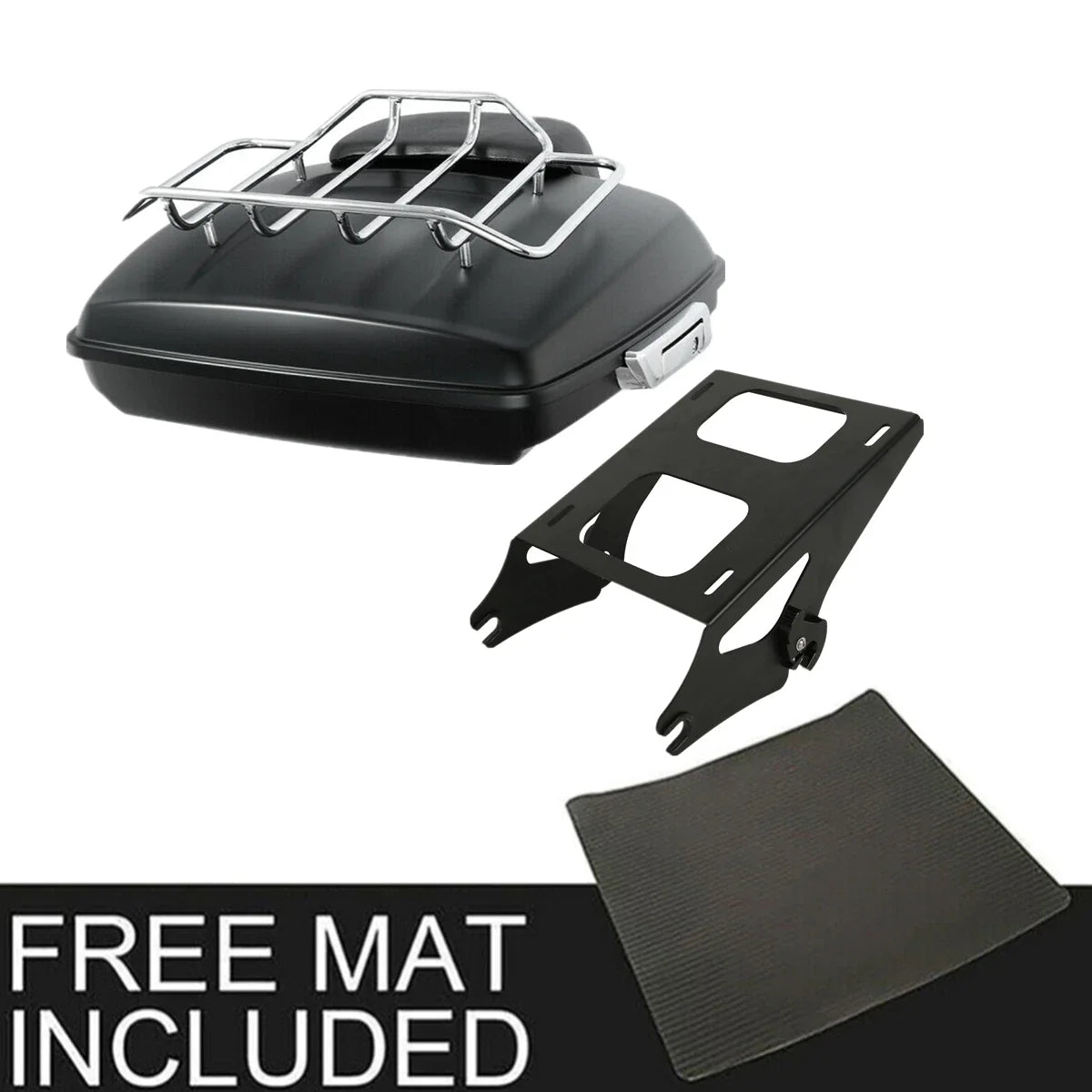 Backrest Mount Rack Matte Razor for Harley Touring Electra Glide 2014-2026