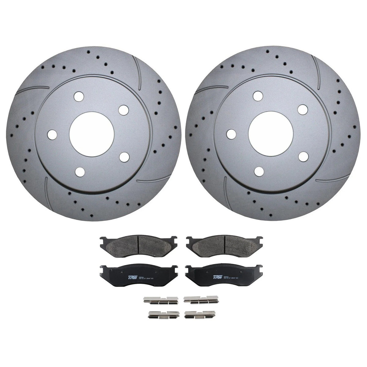 Front Brake Kit for Durango Ram 1500 (2019–2023) with Drilled Rotors