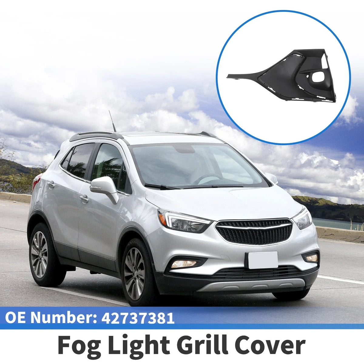 1 Pc Fog Light Grill for Buick Encore (2020–2023) No.42737381