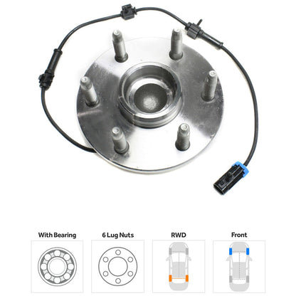 Wheel Hub for Chevrolet Astro (2003–2005) with Bearing & Sensor RWD