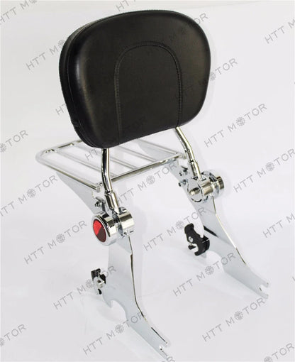 Luggage Rack with Detachable Backrest Sissy Bar for Harley Sportster 94-03