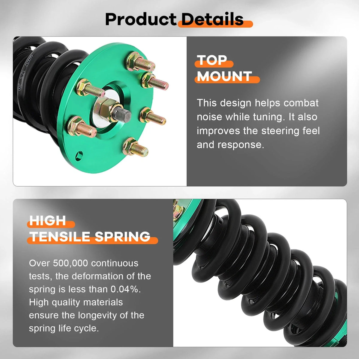 Adjustable Shock Absorbers for Honda Accord (2008–2012) Coilovers