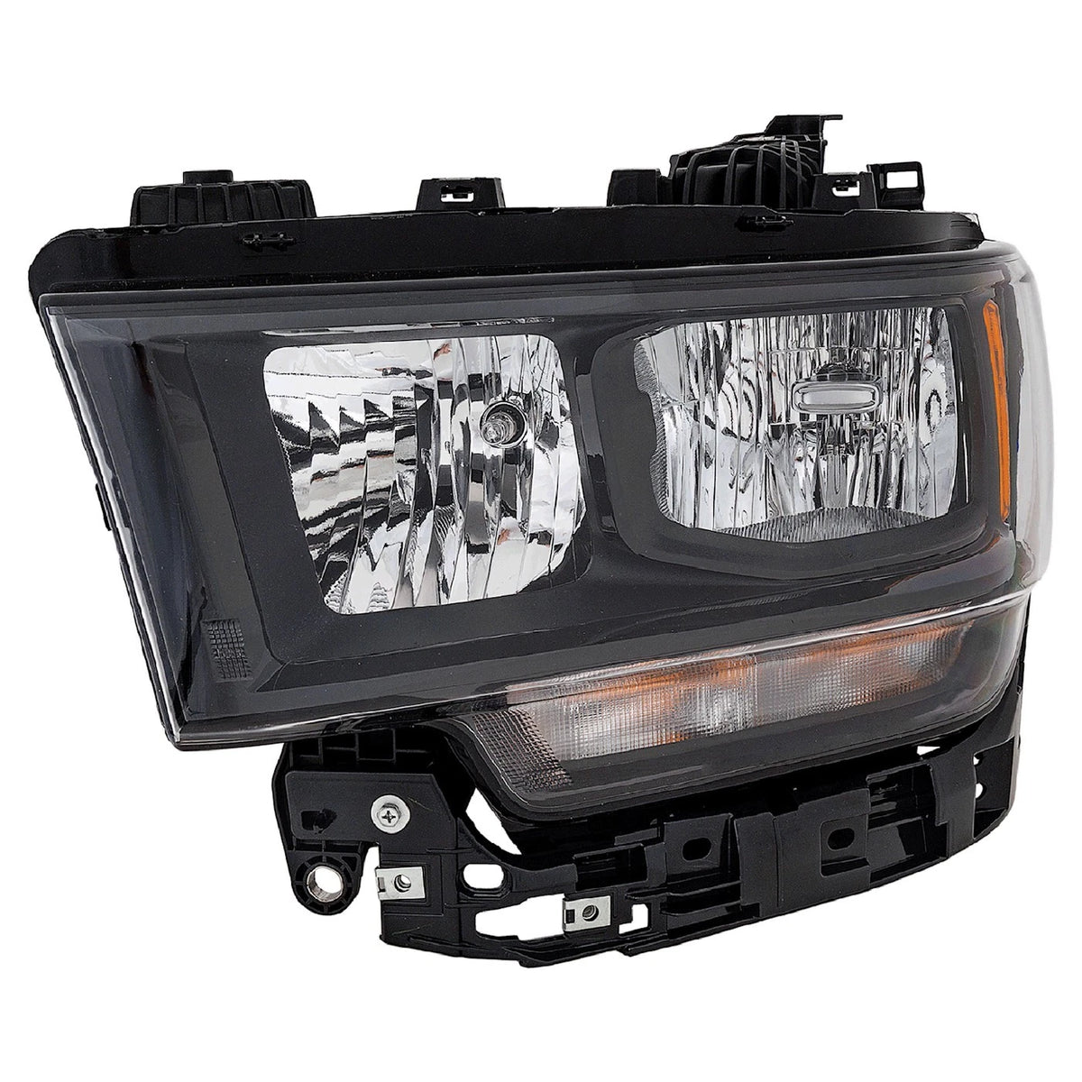 Headlights Assembly for Ram 2500 3500 (2019–2022) Halogen Black Housing
