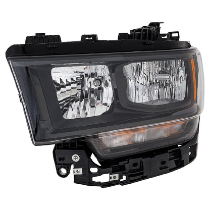 Headlights Assembly for Ram 2500 3500 (2019–2022) Halogen Black Housing