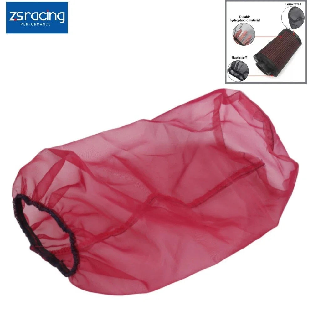Cold Air Intake Pre-Filter Cone Cover - Red Universal Water Guard