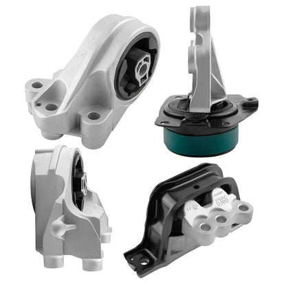 4-Piece Motor and Trans Mount Set for 2010-2017 GMC Terrain, Chevy Equinox 2.4L