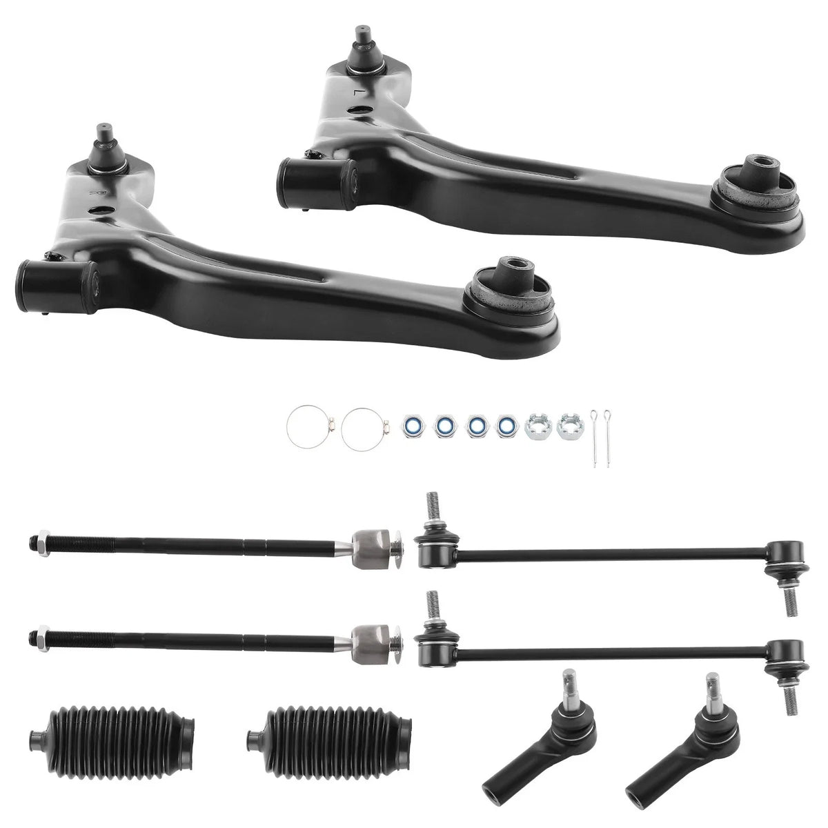 Front Struts and Coil Spring Set with Control Arms for Tribute 2005-2009