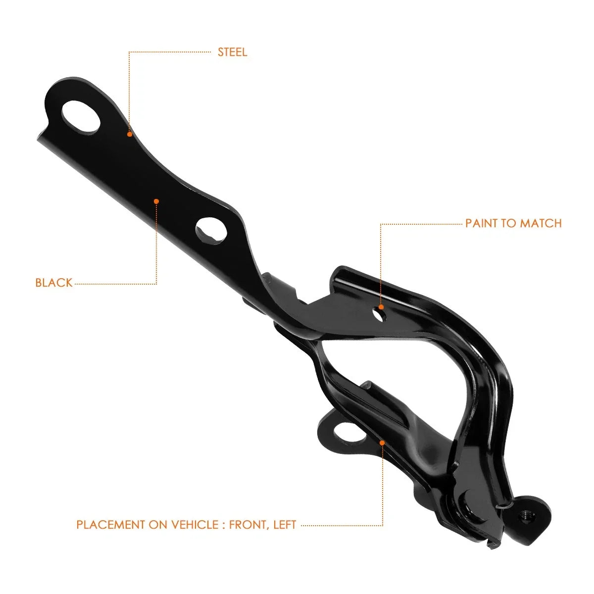 Hood Hinge Left Driver Side Steel for Scion tC 2011-2016