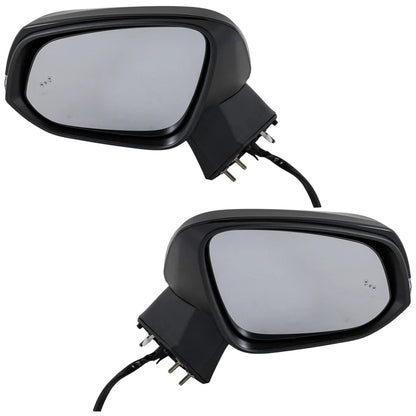 Pair of Heated Mirrors for Toyota RAV4