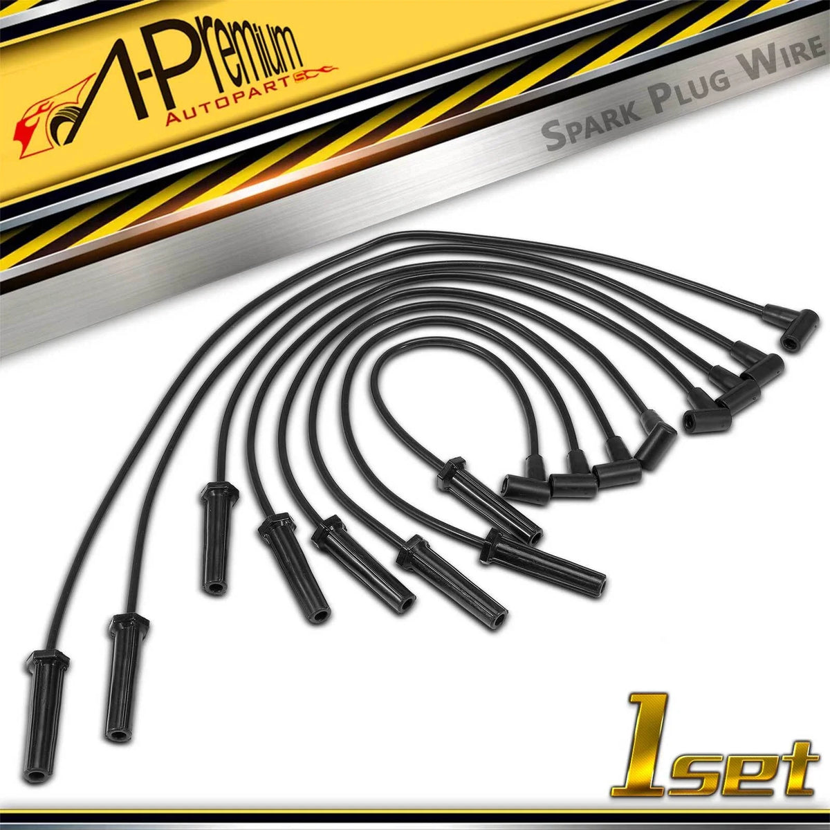 8x Spark Plug Wire Set for Buick Regal (1973–1974)