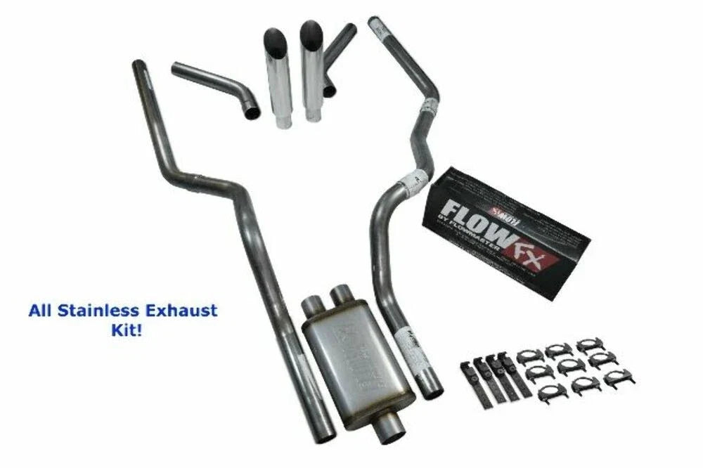 Dual Exhaust for Dodge Ram 1500 (2019–2025) - Stainless Steel S Tip