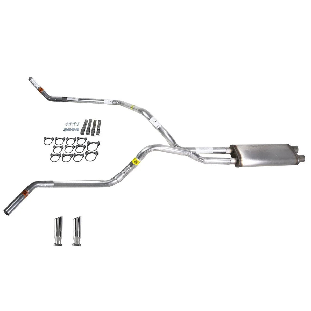 Dual Exhaust 2.5" Pipe Stainless Muffler for Silverado (1996–1999)