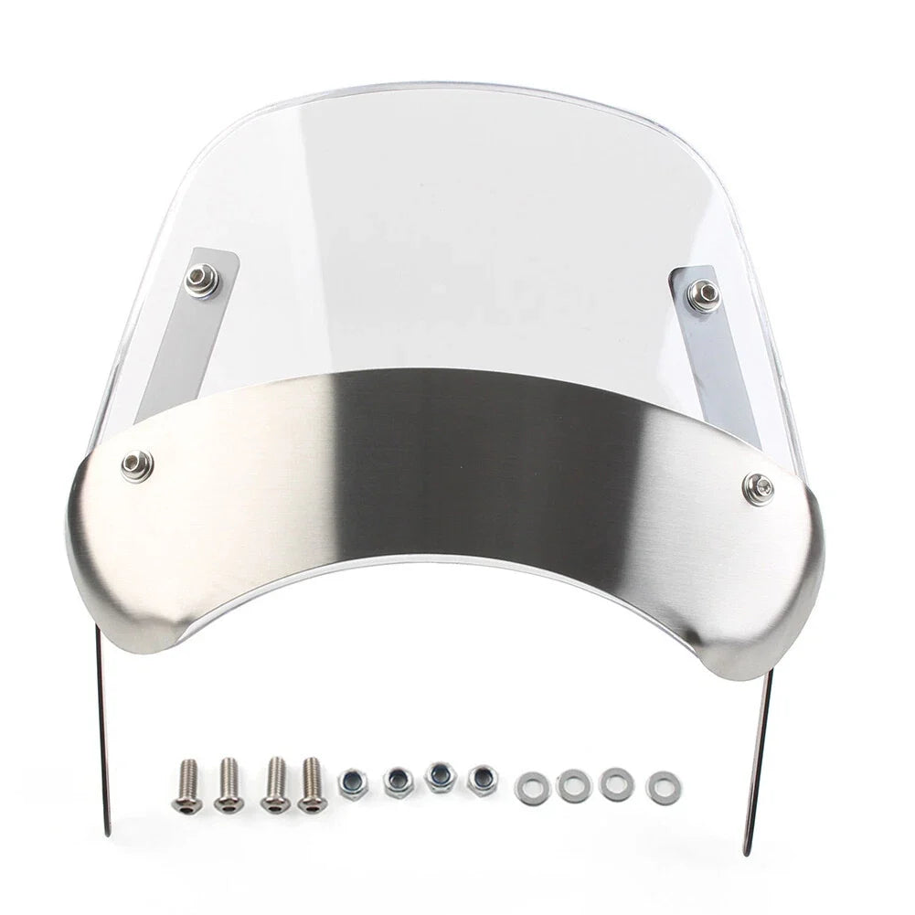 5"-9.45" Motorcycle Headlight Windshield Wind Deflector Windscreen