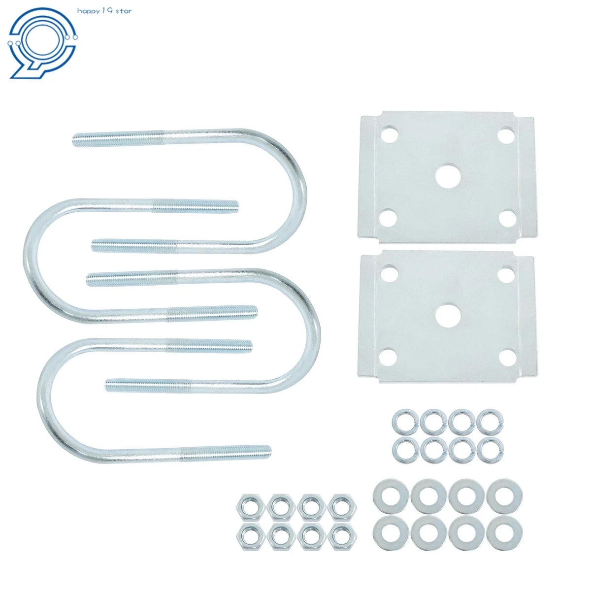 U-Bolt Kit for Trailer Axle (3" x 7-1/2" Diameter)