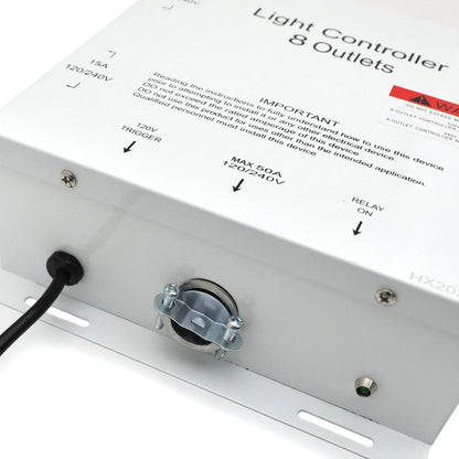 MCL Electric Box 8 Outlet HID Master Light Controller 50A 120V/240V