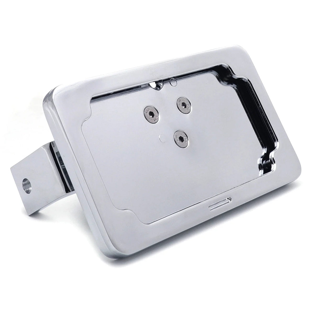 Chrome Side-Mount License Plate Bracket for Yamaha YZF 1000 R1, YZF 600 R6