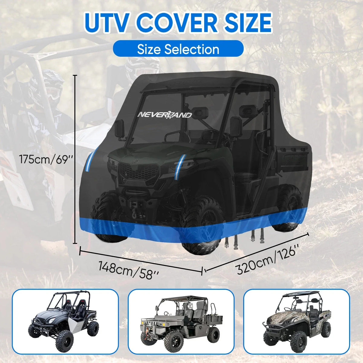UTV Cover for 2022 Polaris RZR 200 EFI (4 Seater)