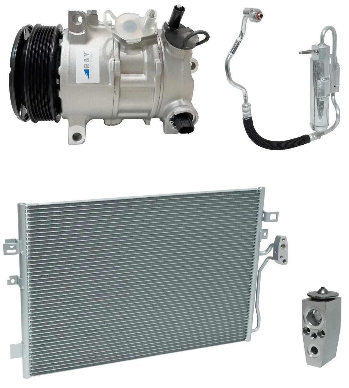 AC Compressor Kit With Condenser for Dodge Journey 2.4L (2016–2017)