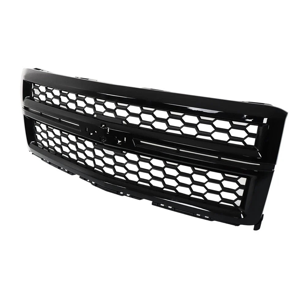Upper Front Grille Set Replacement for Chevrolet Silverado 1500 (2014-2015)