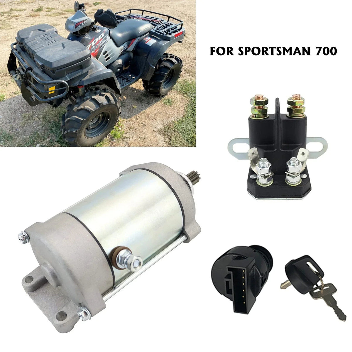 Relay & Ignition Switch Starter for 2005-2006 Polaris Sportsman 700