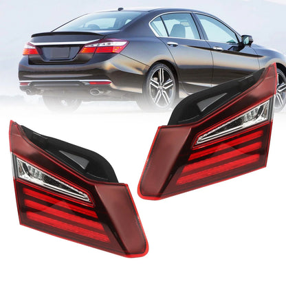 Set of 2 Inner Tail Lights for Honda Accord 2016-2017