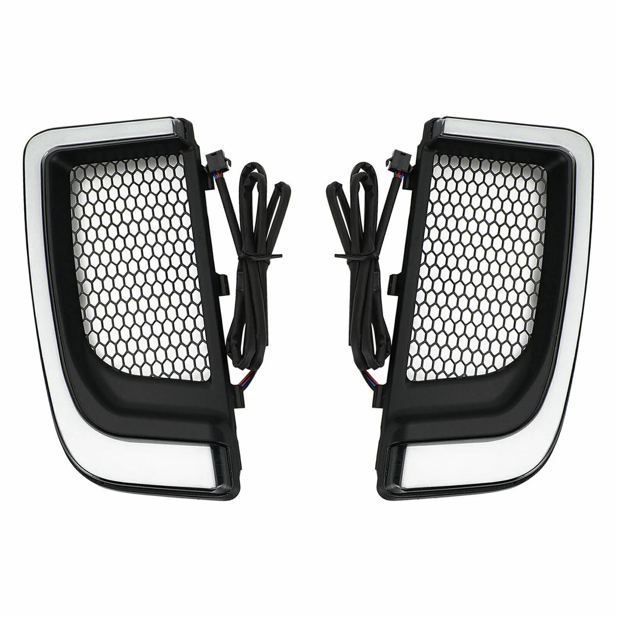LED Lower Fairing Grills Lights by Tracer for Electra FLH/T Road Glide