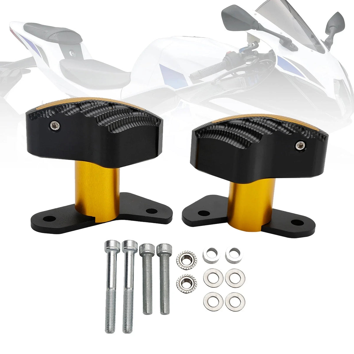 Aluminum Frame Crash Sliders for Suzuki GSX-R1000 2017 to 2023