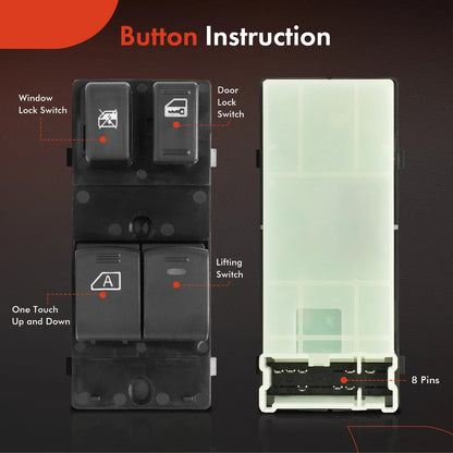 Power Window Switch for Frontier Front Left (2005-2021)
