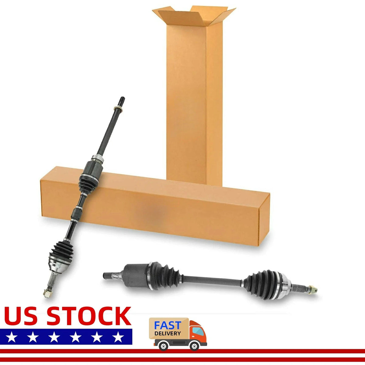 2 Front CV Axle Assemblies for Nissan Rogue and Altima 2013-2020