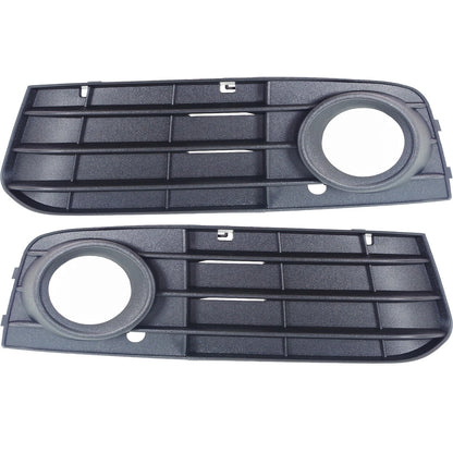 Fog Light Trim Set for Audi A4 Quattro (2009–2012) Left & Right Black Plastic