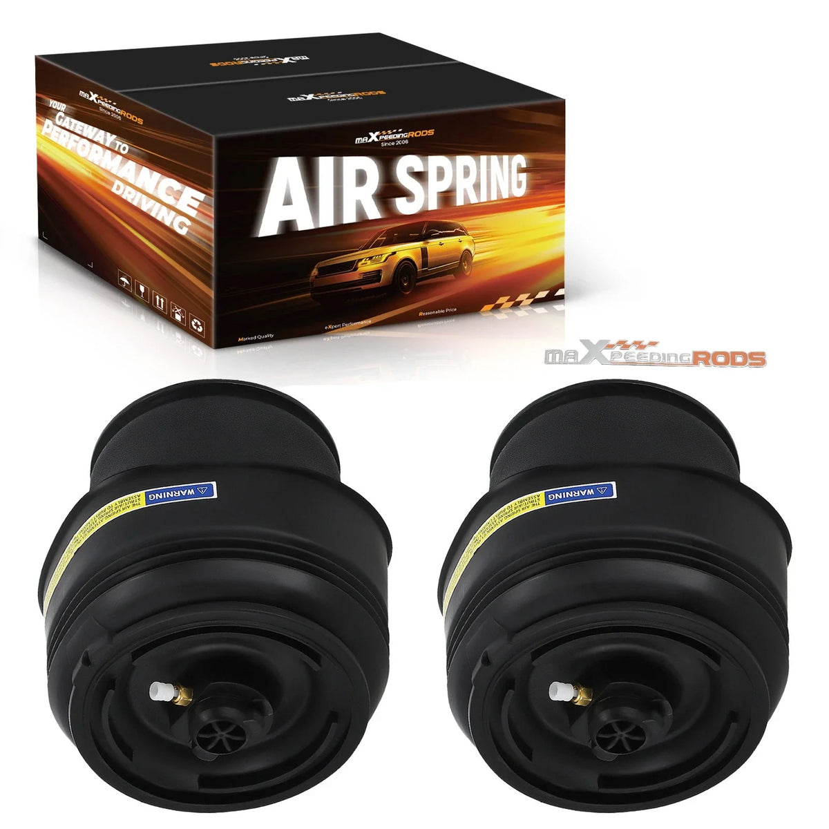 2Pcs Rear Air Spring Bags for BMW X5 X6 (2007–2019)